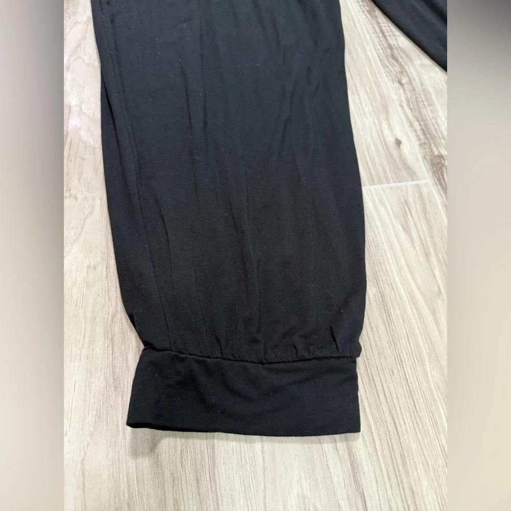 Express Black Sleeveless Drawstring Jumpsuit - Picture 10 of 12